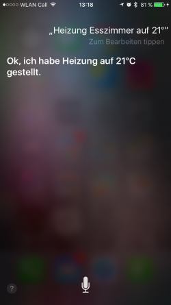HomeKit und Siri